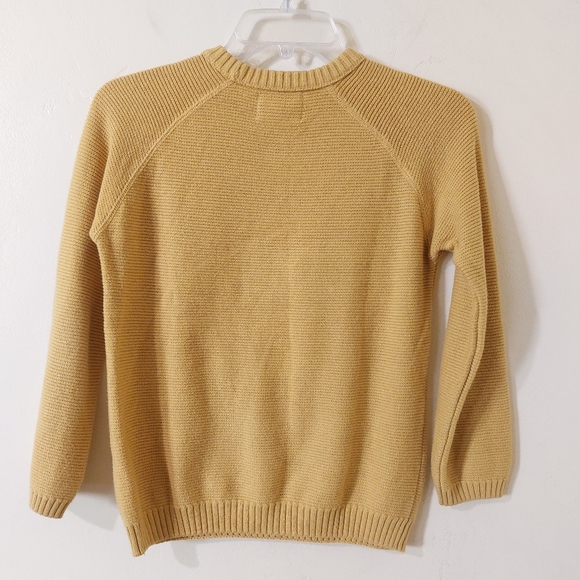 Zara Kids Collection The Knit Wear No Introduction Mustard Yellow Sweater Size 9 - Picture 6 of 9